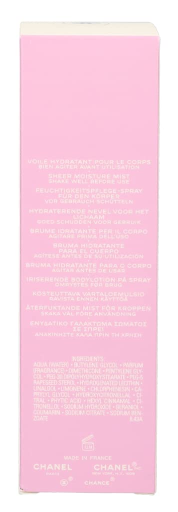 Chanel Chance Eau Fraiche 3.4 oz / 100 ml Sheer Moisture Mist