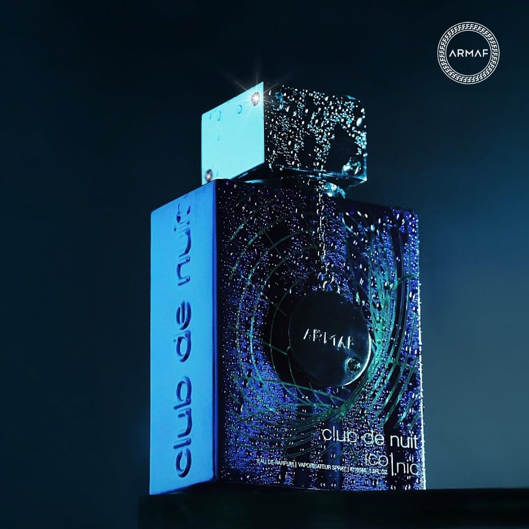 Armaf Club de Nuit Blue Iconic for Men Eau de Parfum Spray, 3.6 Ounce