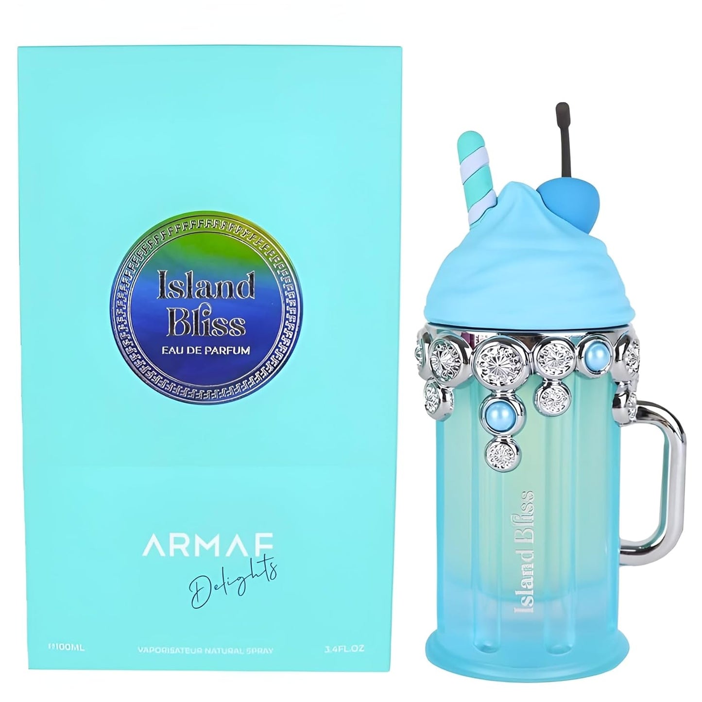 Armaf Island Bliss For Men Eau de Parfum Spray, 3.4 Ounce