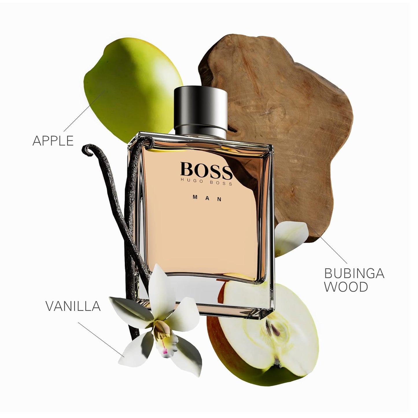 Hugo Man Eau de Toilette – Aromatic Men's Cologne – With Notes of Apple, Cardamon, Szechuan Pepper, Vanilla Bean & Wood – Luxury Perfumes for Men – Long Lasting Fragrance