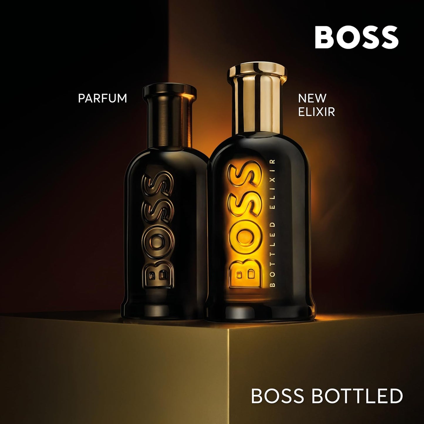 Hugo Boss Bottled Elixir Parfum – Woody Men's Cologne – With Notes of Incense, Vetiver & Cedarwood Essence – Long Lasting Fragrance