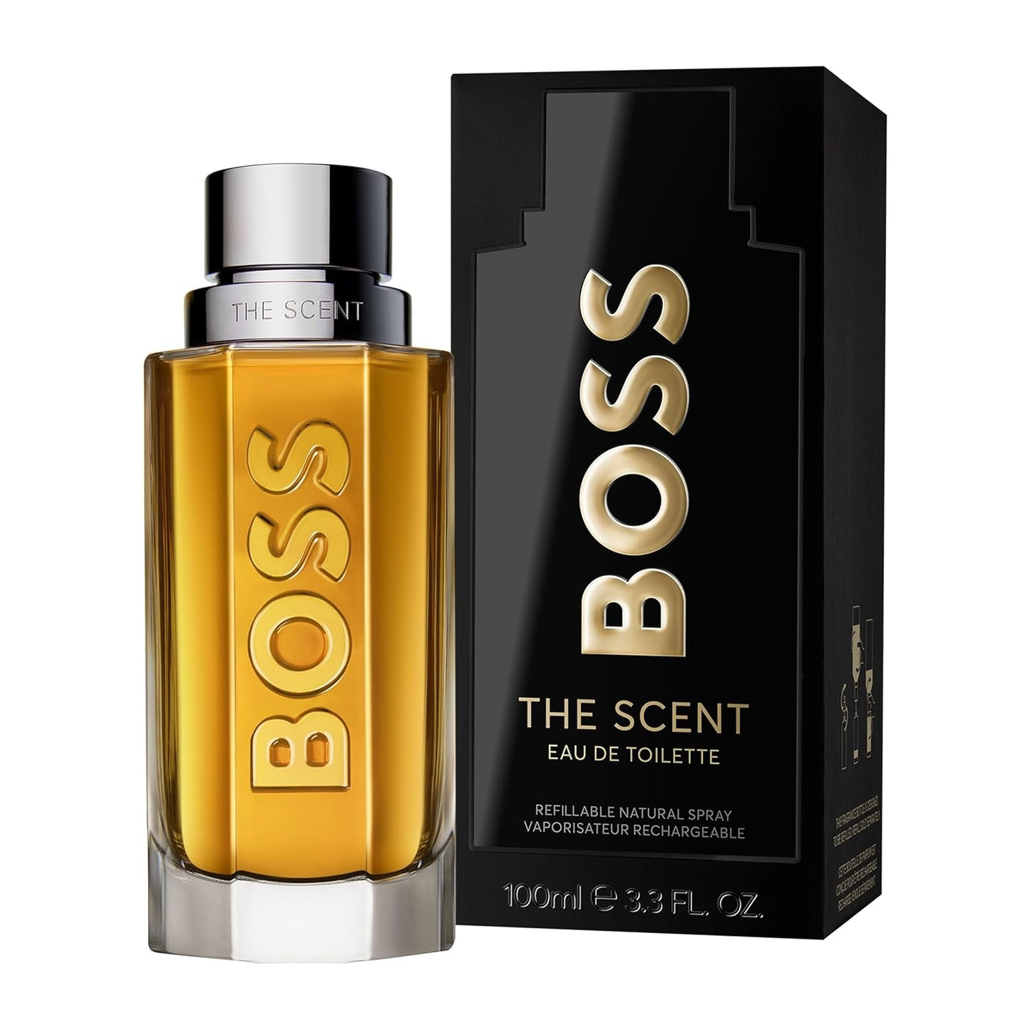 Hugo Boss The Scent Eau de Toilette – Ambery Men's Cologne – With Notes of Ginger, Manika Fruit & Leather Accords – Long Lasting Fragrance