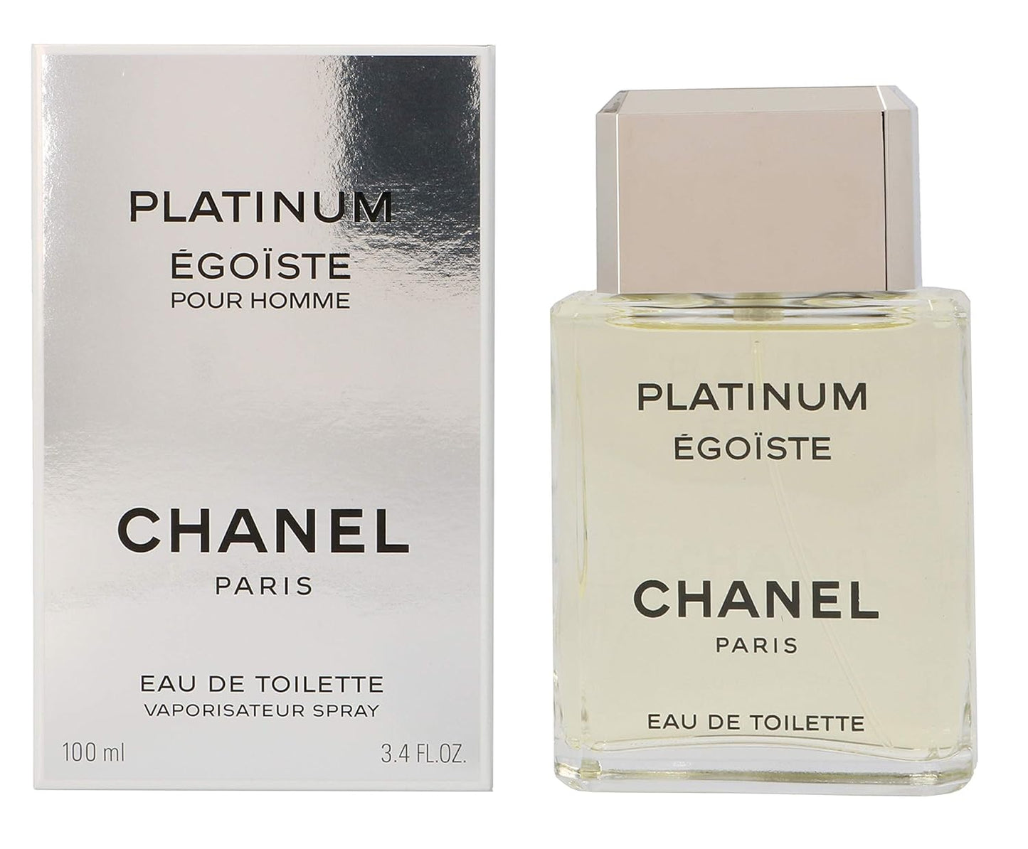 Egoiste Platinum by Chanel for Men, Eau De Toilette Spray, 3.4 Ounce