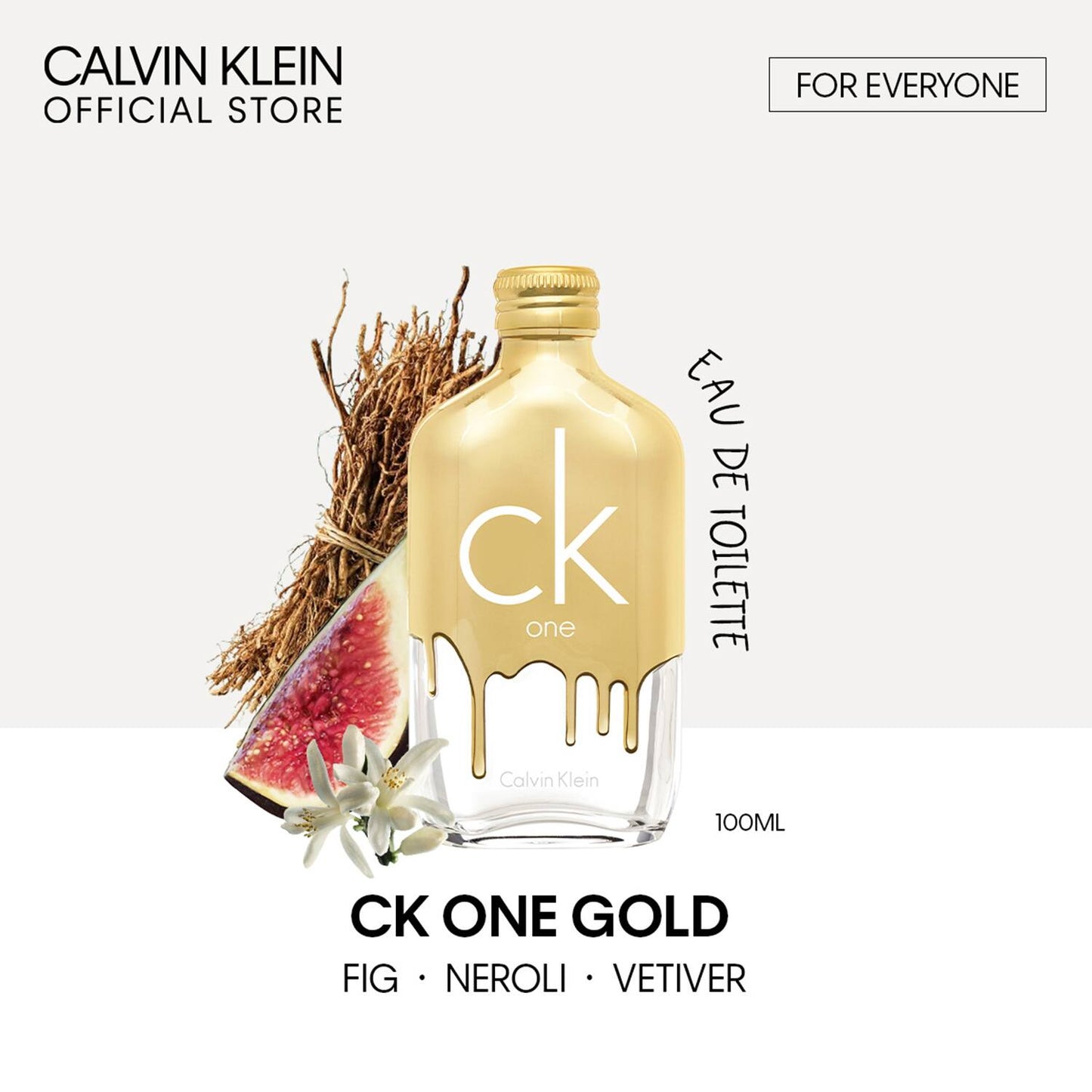 Calvin Klein Ck One Gold Eau De Toilette - EDT For Everyone Unisex Perfume (100 ml)