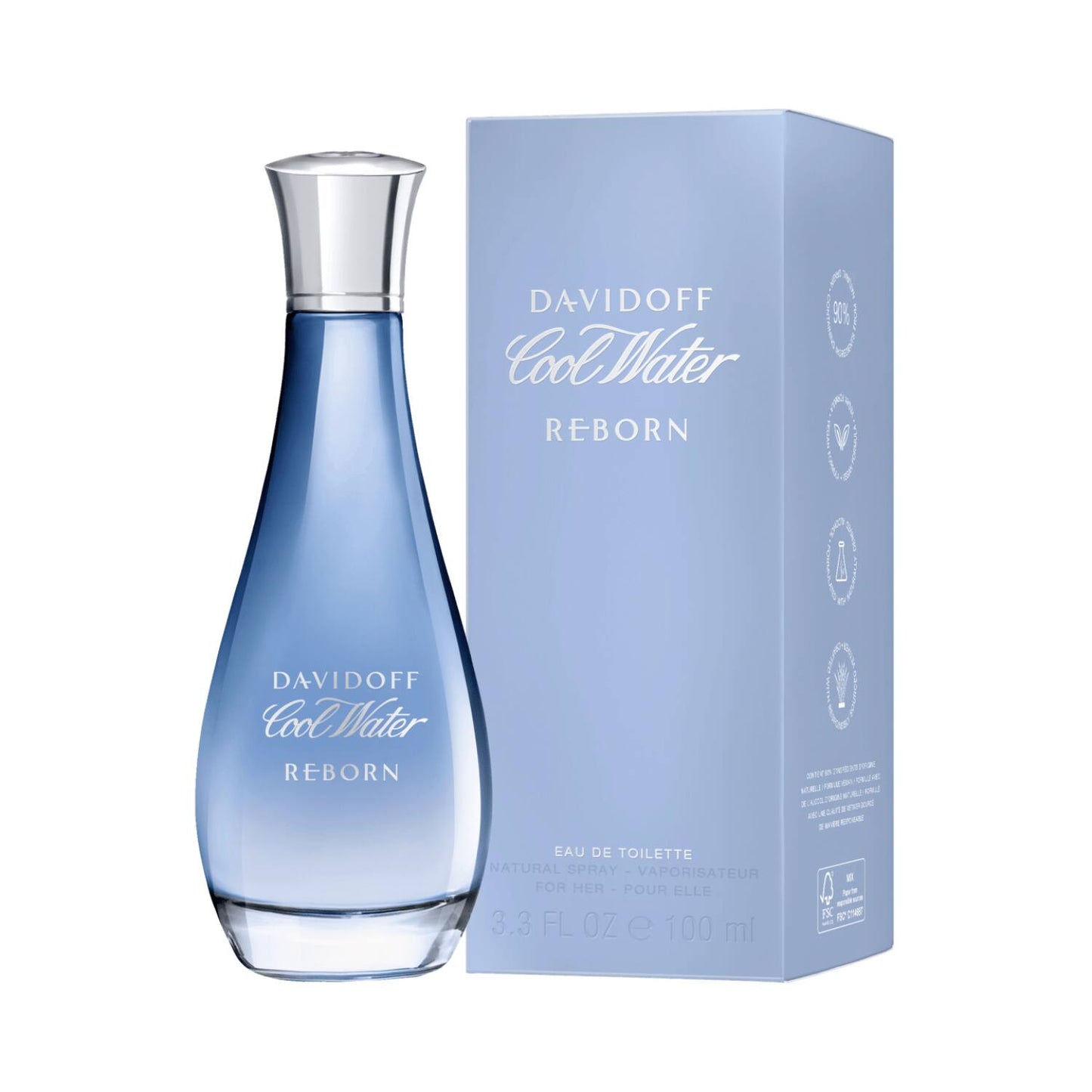 DAVIDOFF Cool Water Reborn Eau De Toilette for Her (100ml)