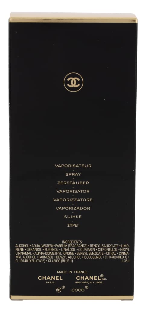 Coco by Chanel for Women, Eau De Toilette Spray, 3.4 Ounce