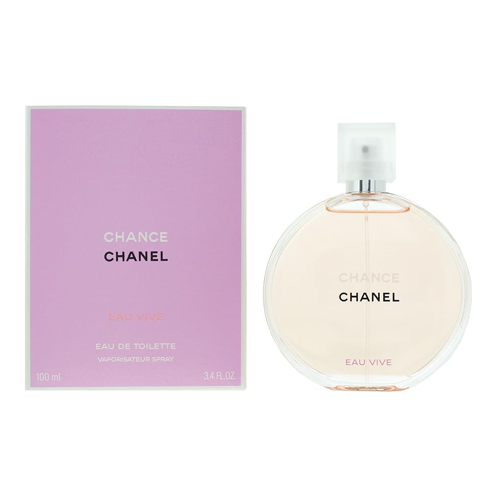 Chanel Chance Eau Vive Eau de Toilette Spray for Women, 3.4 Ounce