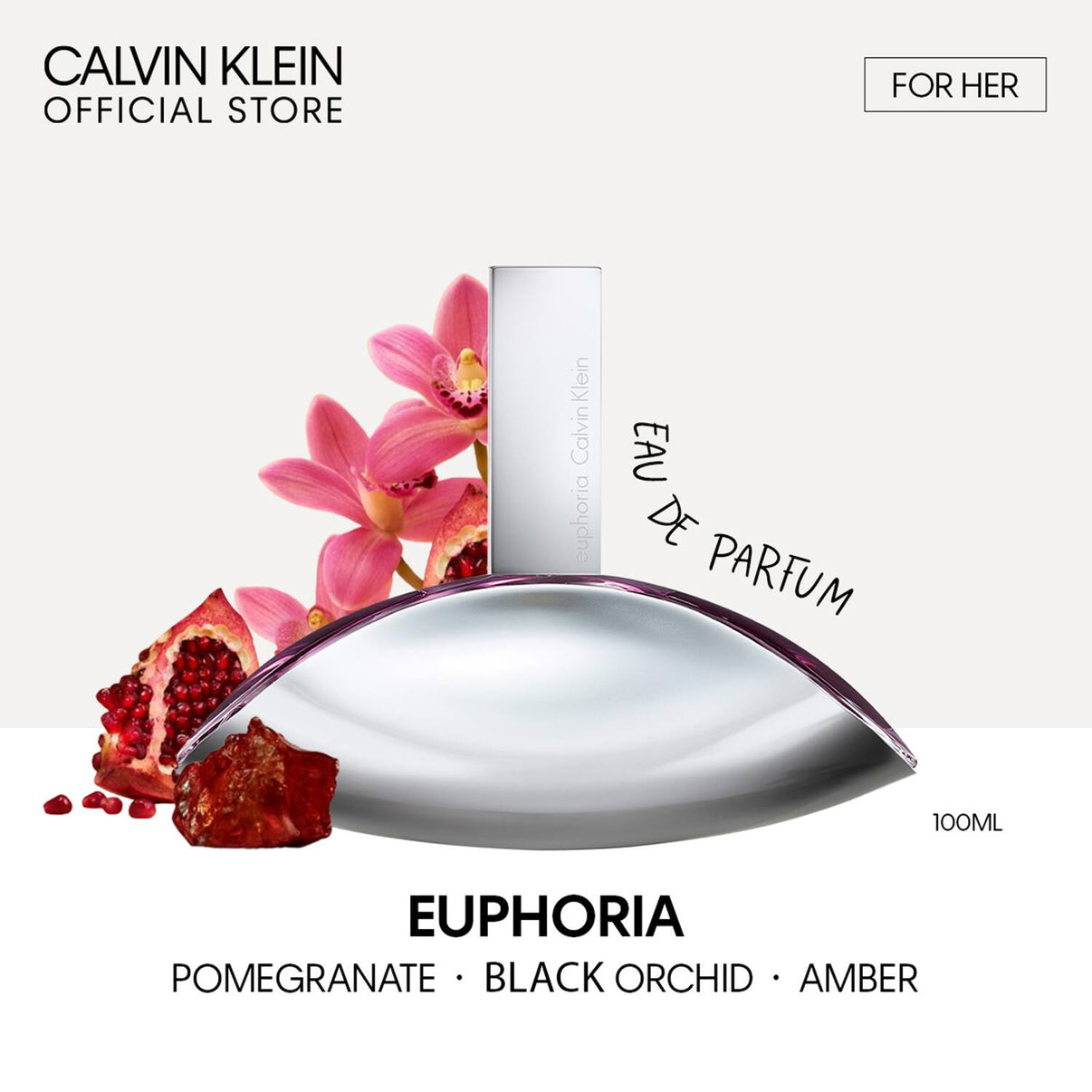 Calvin Klein Euphoria Eau De Parfum For Women - EDP For Her Female Perfume (100 ml)