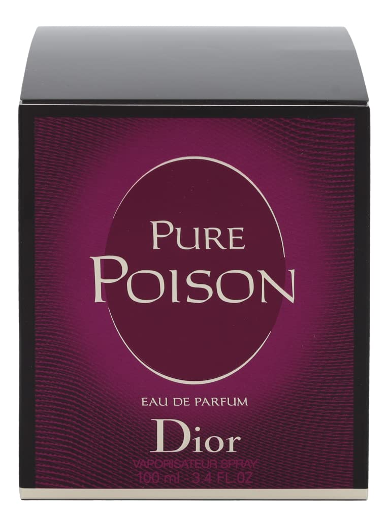 Dior Christian Pure Poison Eau de Parfum Spray, 3.4 Ounce, floral fragrance, Multicolor