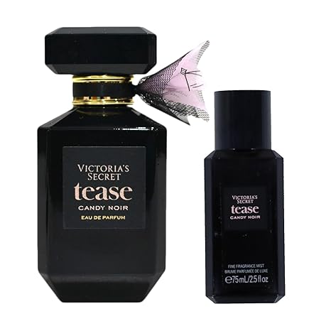 Victoria's Secret Tease Candy Noir Eau De Parfum 3.4 Fl Oz & Fine Fragrance Mini Mist Set