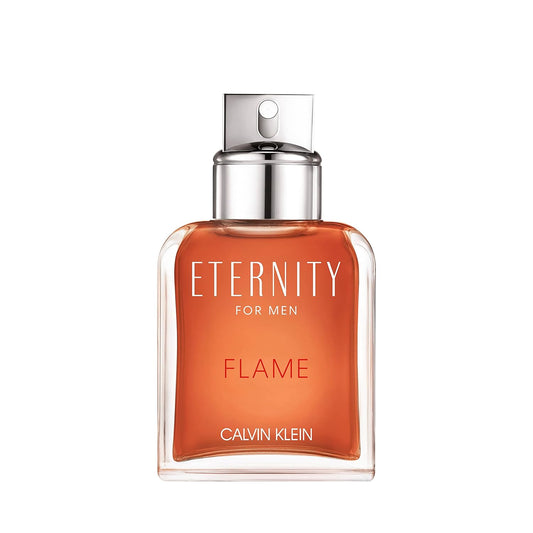 Calvin Klein Eternity Flame Eau De Toilette for Men - With Notes of Amber & LeatherLong Lasting Fragrance 3.4 Fl. Oz