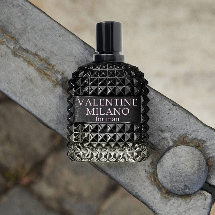 URBAN COLLECTION Valentine Nero for Men - Woody Aromatic Fragrance with Floral and Mineral Notes - Masculine Scent - 100ml