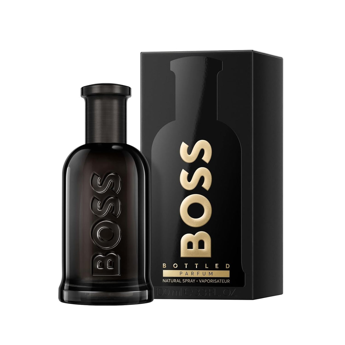 Hugo Boss Bottled Parfum – Woody Ambery Men's Cologne – With Notes of Leather, Orris & Wood – Long Lasting Fragrance