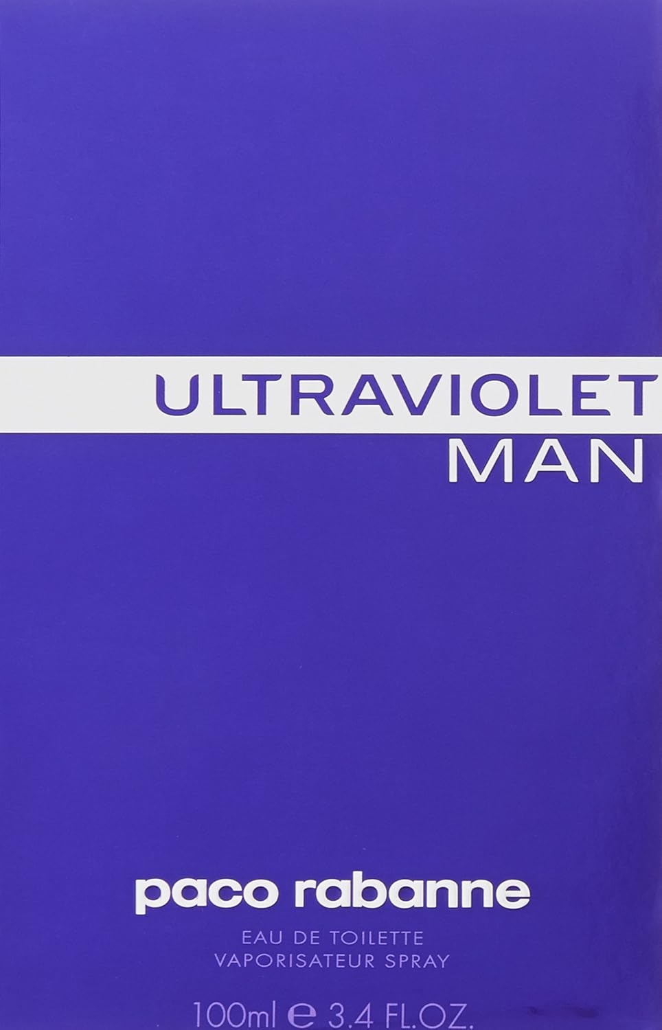 Paco Rabanne Ultraviolet By Paco Rabanne For Men. Eau De Toilette Spray 3.4 Ounces