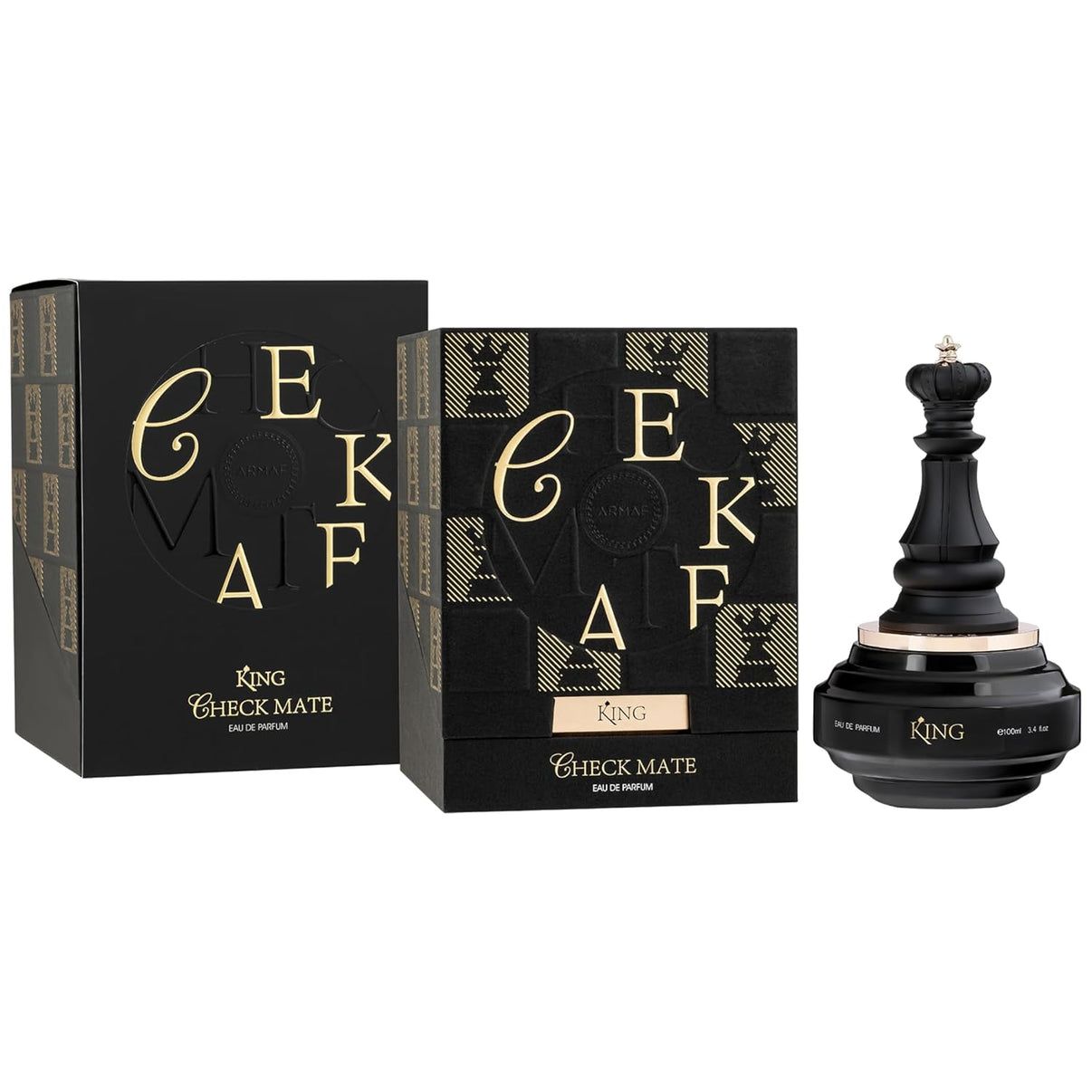 Armaf Checkmate King for Men Eau de Parfum Spray, 3.4 Ounce