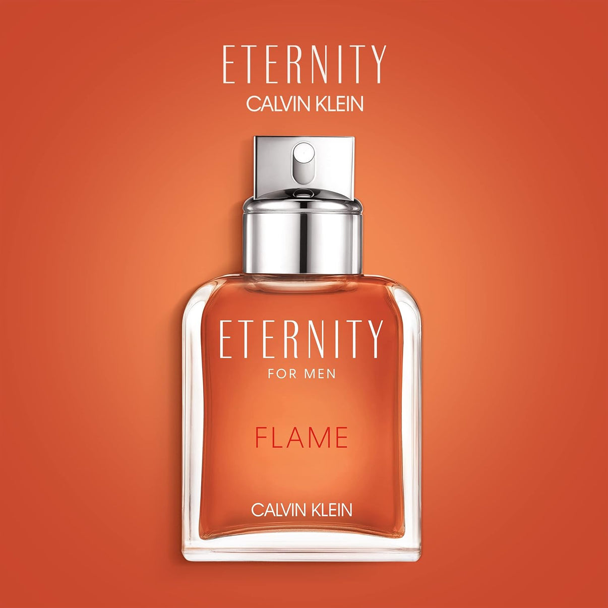 Calvin Klein Eternity Flame Eau De Toilette for Men - With Notes of Amber & LeatherLong Lasting Fragrance 3.4 Fl. Oz