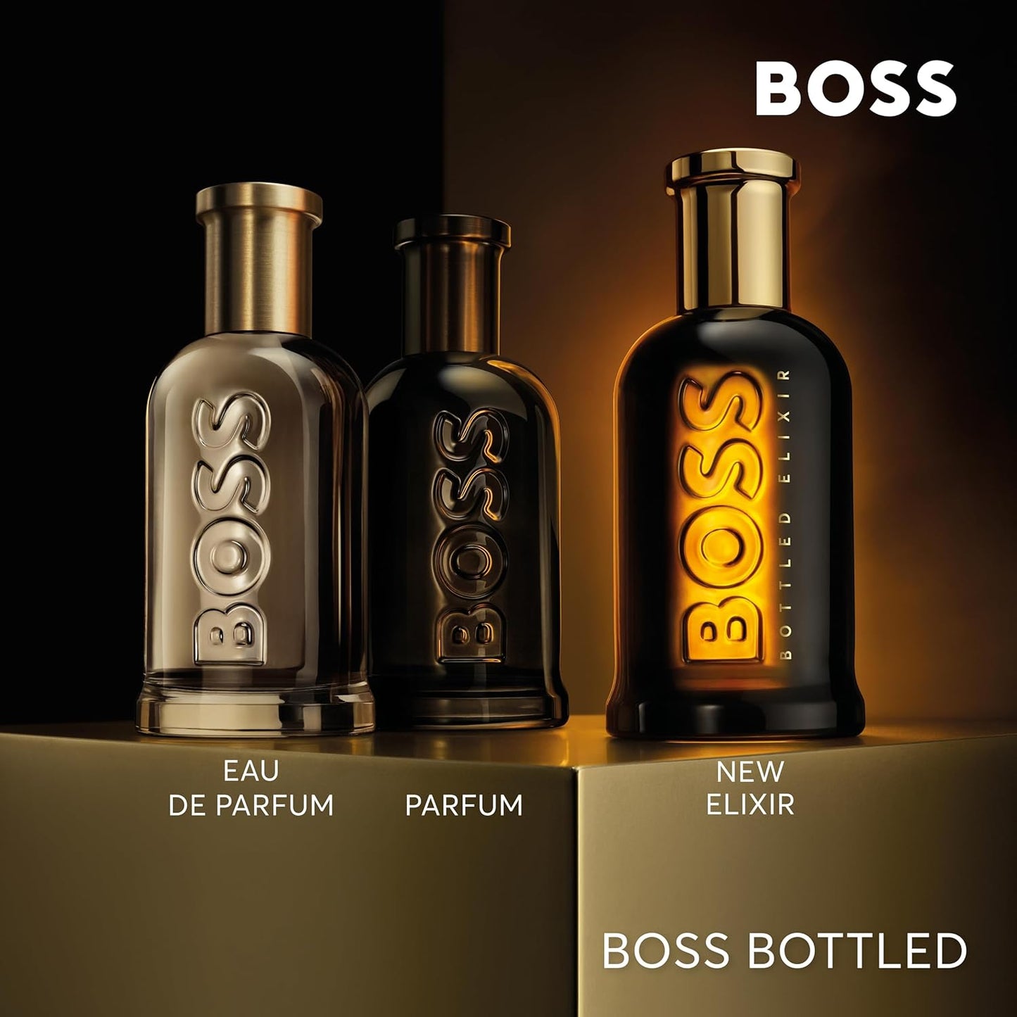 Hugo Boss Bottled Elixir Parfum – Woody Men's Cologne – With Notes of Incense, Vetiver & Cedarwood Essence – Long Lasting Fragrance