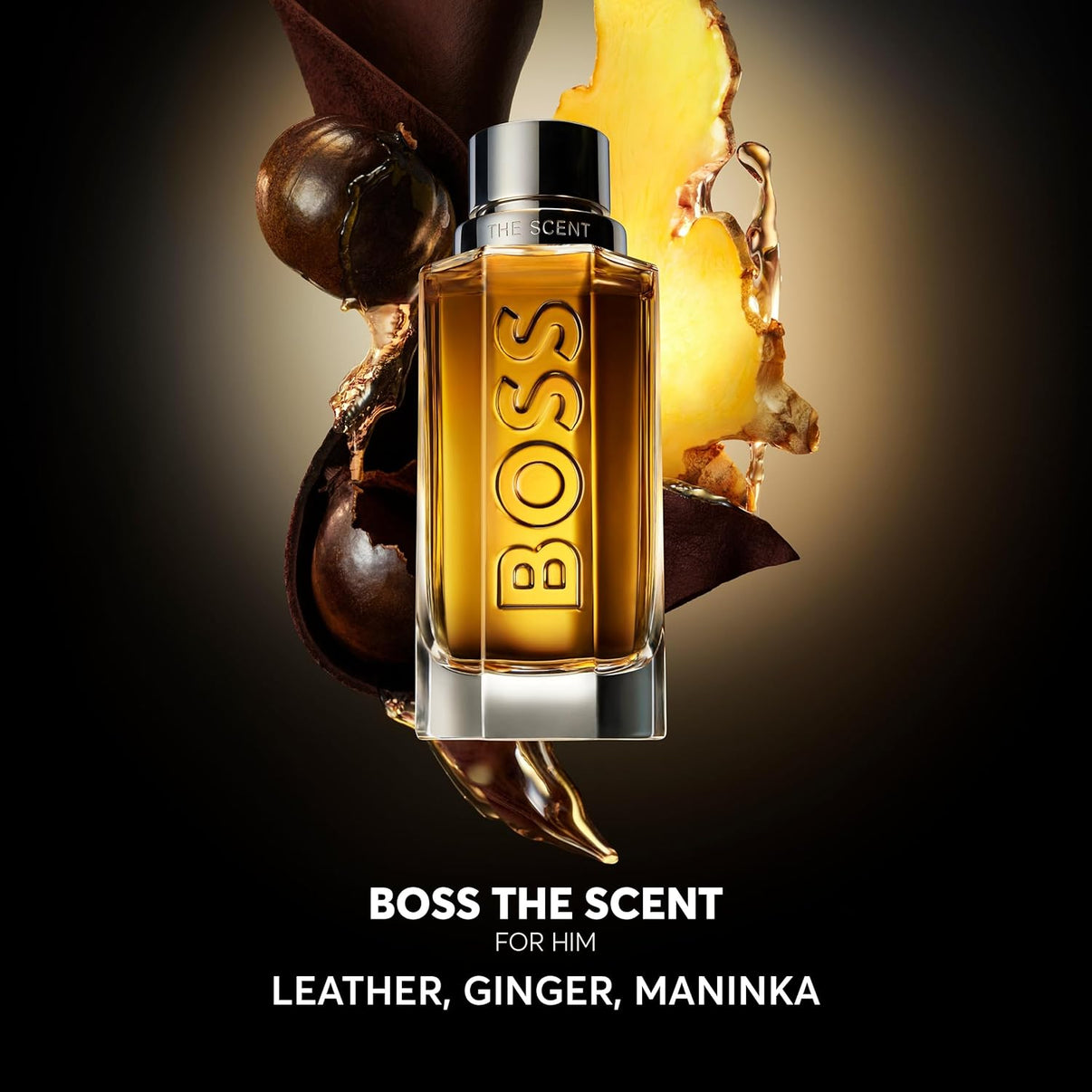 Hugo Boss The Scent Eau de Toilette – Ambery Men's Cologne – With Notes of Ginger, Manika Fruit & Leather Accords – Long Lasting Fragrance