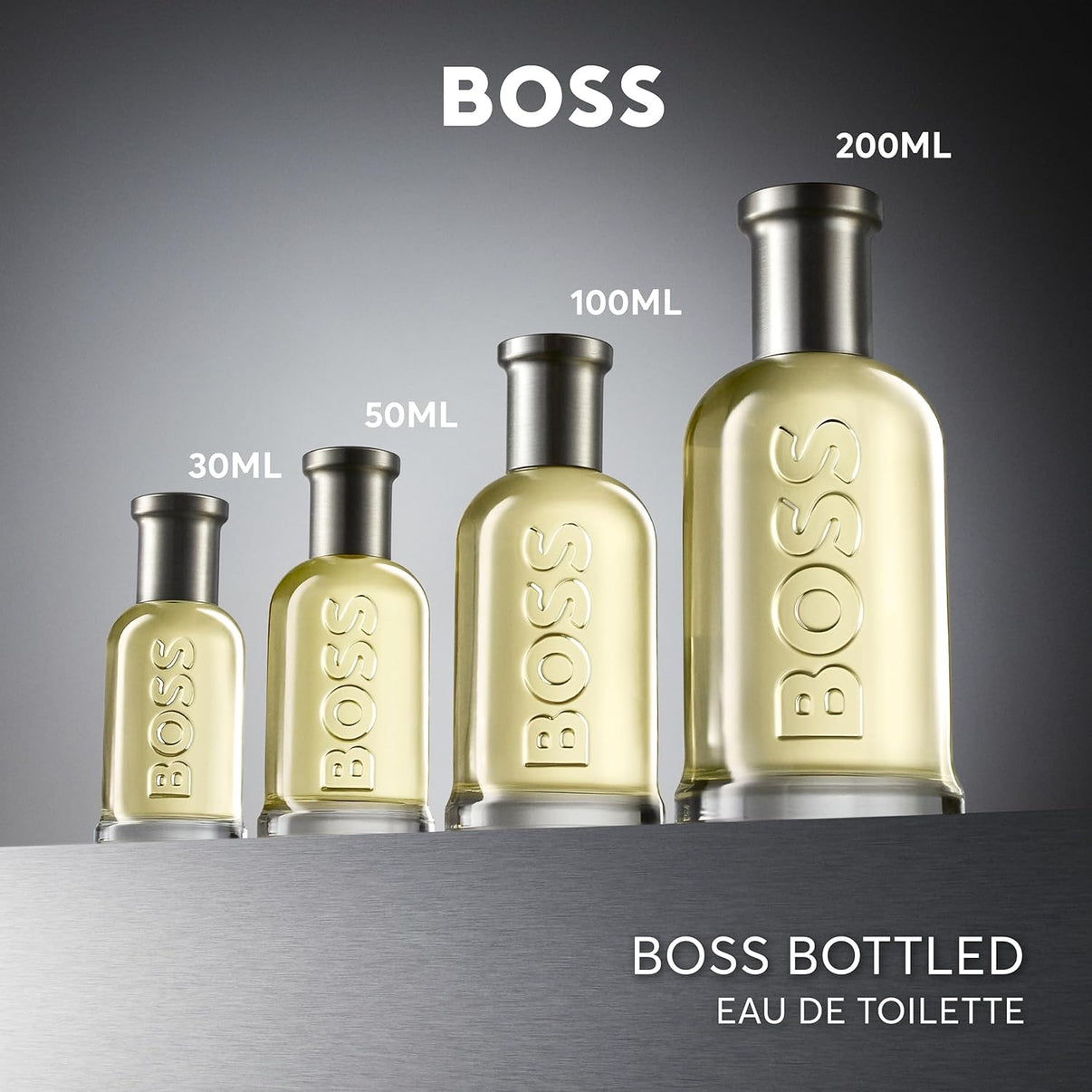 Hugo Boss Bottled Eau de Toilette – Woody Men's Cologne – With Notes of Apple, Cinnamon & Wood – Long Lasting Fragrance