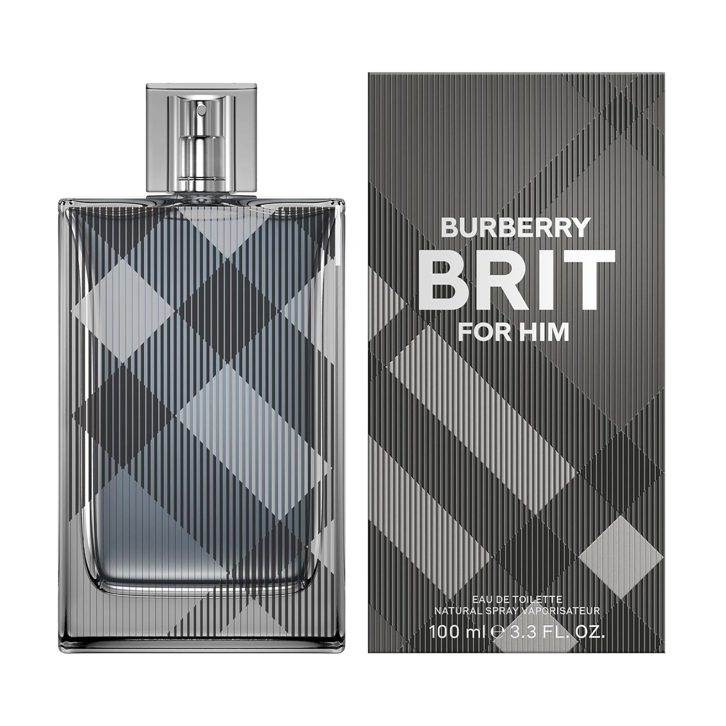Burberry Brit Eau de Toilette – Woody Men's Cologne – With Notes of Cedarwood, Green Mandarin, Wild Rose & Tonka Bean – Long Lasting Fragrance