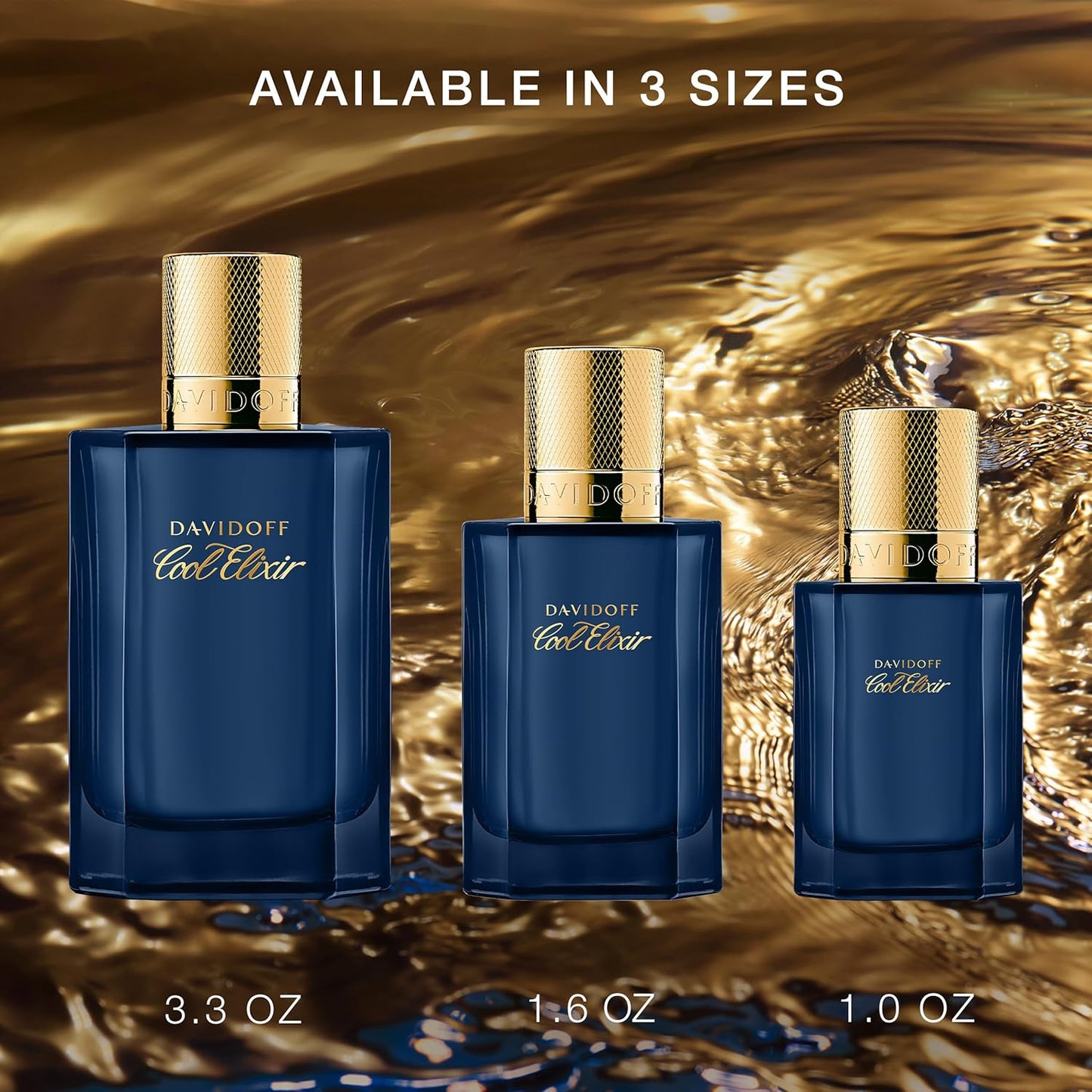 Davidoff Cool Elixir Parfum Intense – Woody Men's Cologne – With Notes of Rose Oxide, Lavandin & Oud Accord – Long Lasting Fragrance