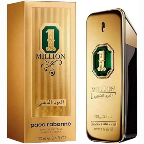Paco Rabanne 1 Million Golden Oud Parfum Intense for Men, 100 ml