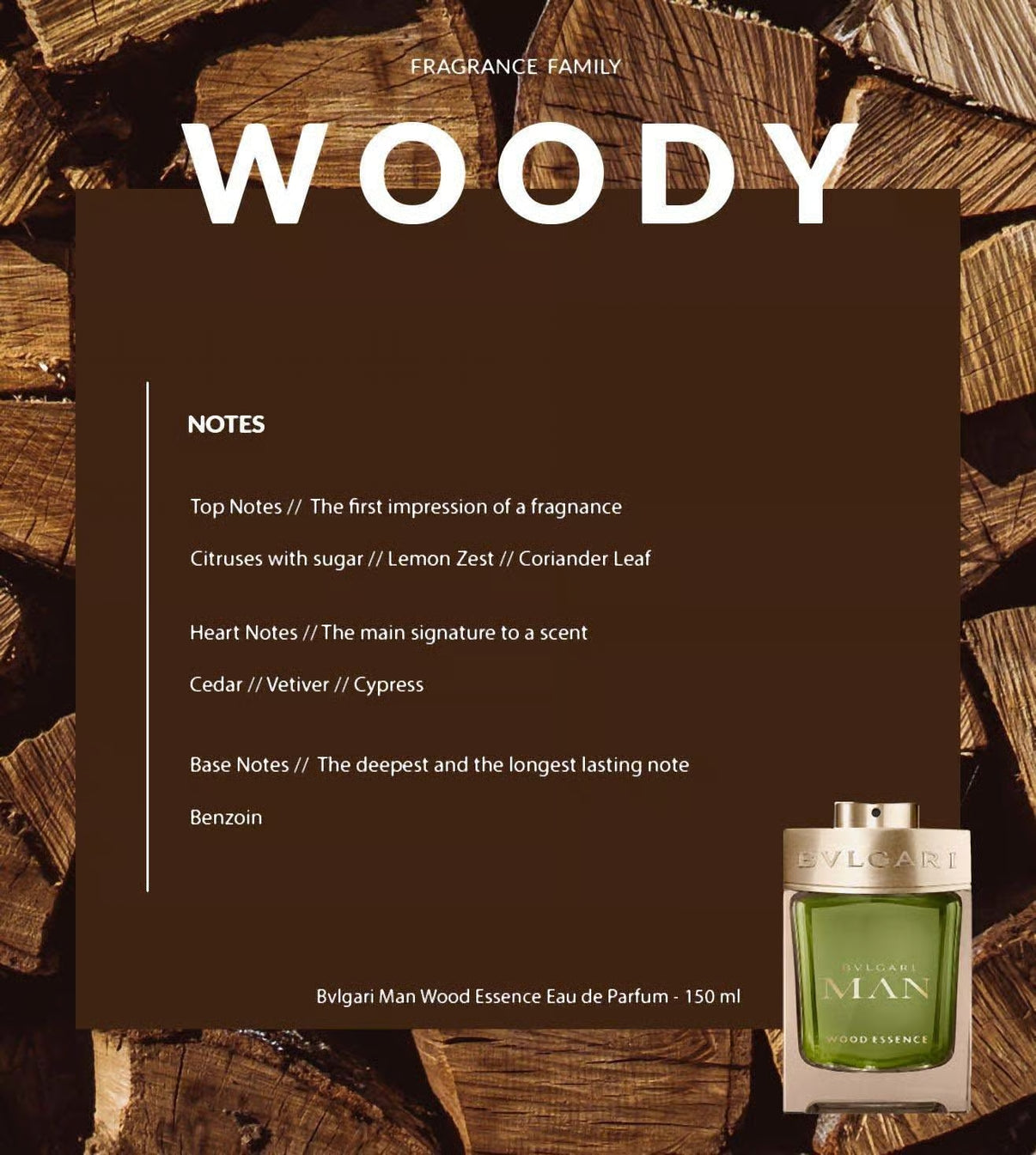 Bvlgari Man Wood Essence Eau de Parfum 150 ml