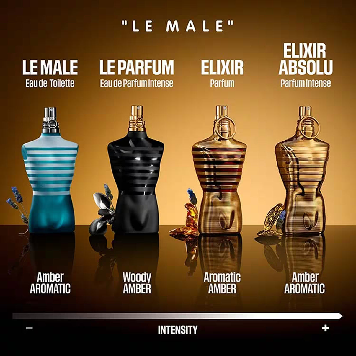 Le Male Le Parfum by Jean Paul Gaultier for Men Eau de Parfum Intense Spray