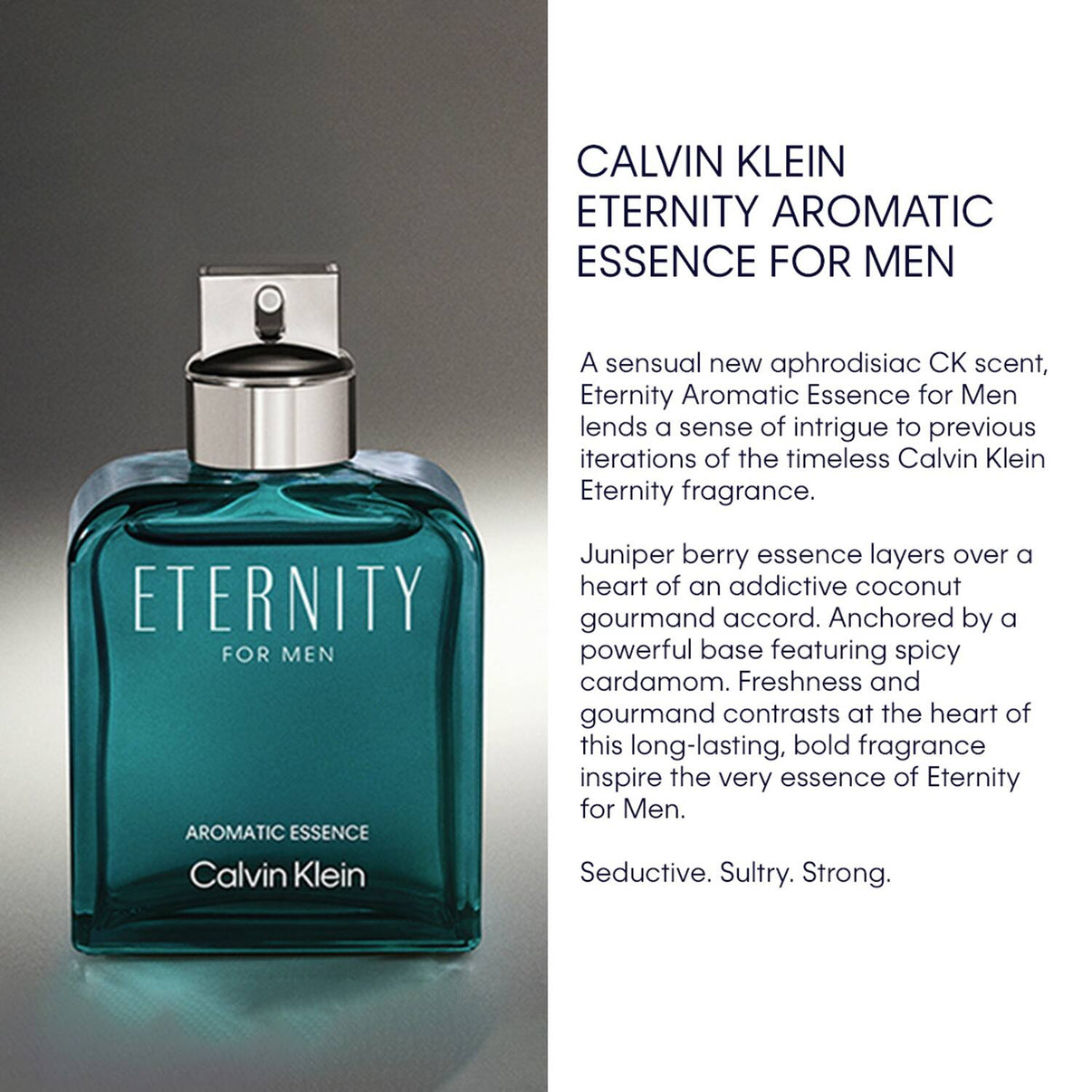 Calvin Klein Eternity Aromatic Essence for Men - For Him Male Perfume (100 ml)