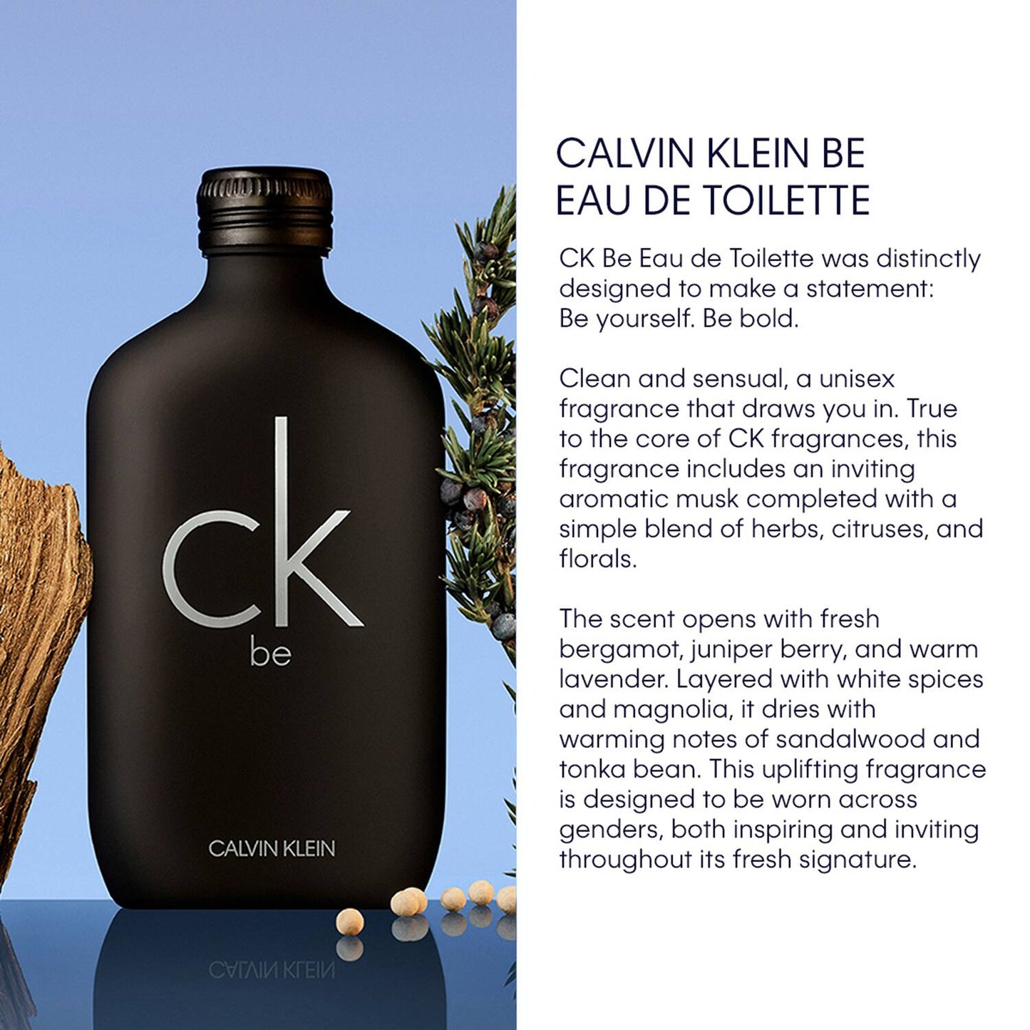 Calvin Klein Ck Be Eau De Toilette - EDT For Everyone Unisex Perfume (100 ml)